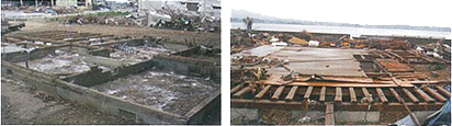 津波で古い住宅が流されるメカニズム
